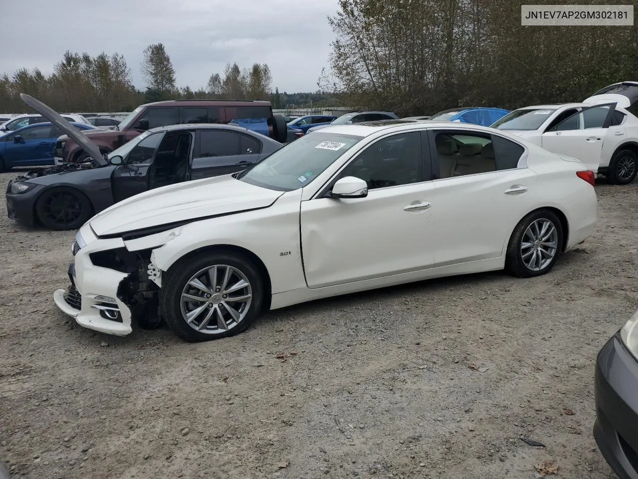 2016 Infiniti Q50 Premium VIN: JN1EV7AP2GM302181 Lot: 73872204