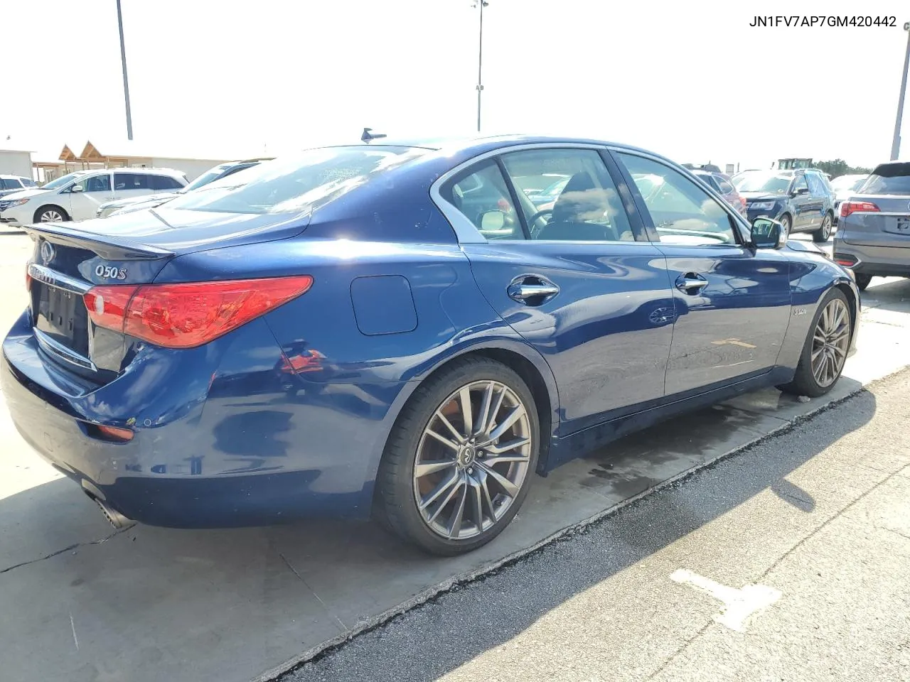 2016 Infiniti Q50 Red Sport 400 VIN: JN1FV7AP7GM420442 Lot: 73882204