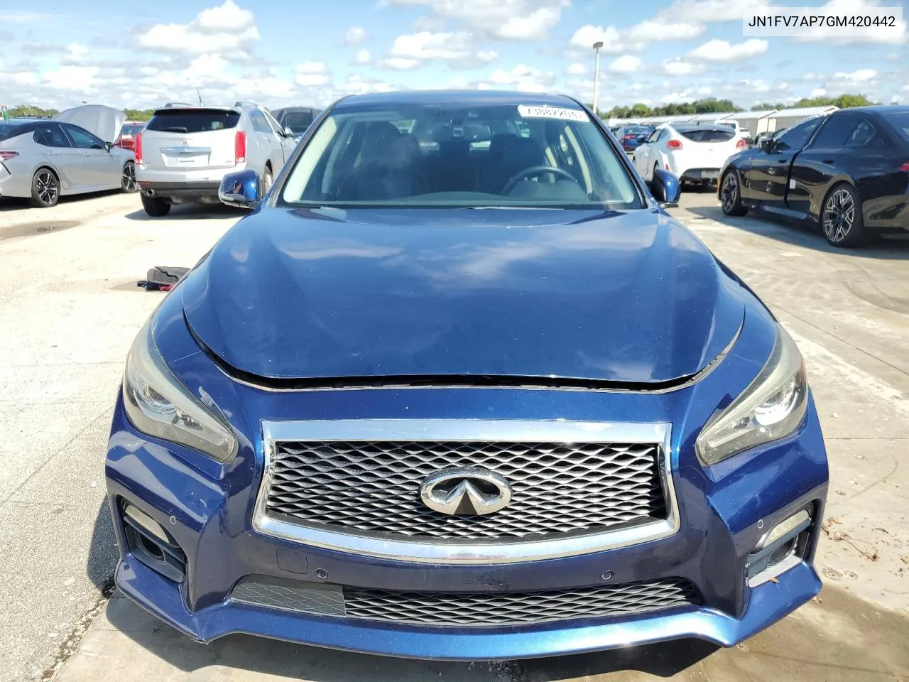 2016 Infiniti Q50 Red Sport 400 VIN: JN1FV7AP7GM420442 Lot: 73882204