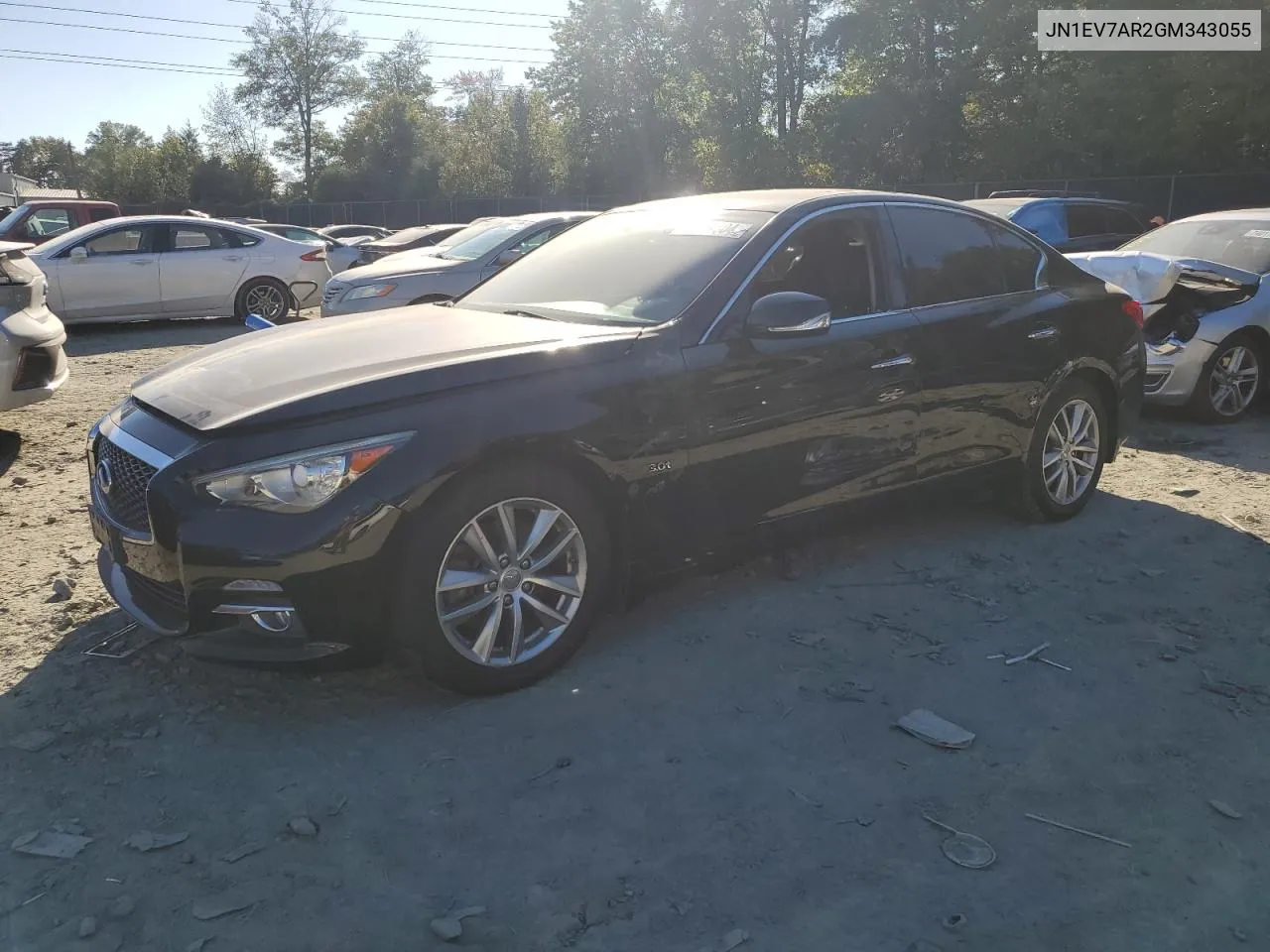 2016 Infiniti Q50 Premium VIN: JN1EV7AR2GM343055 Lot: 74254604