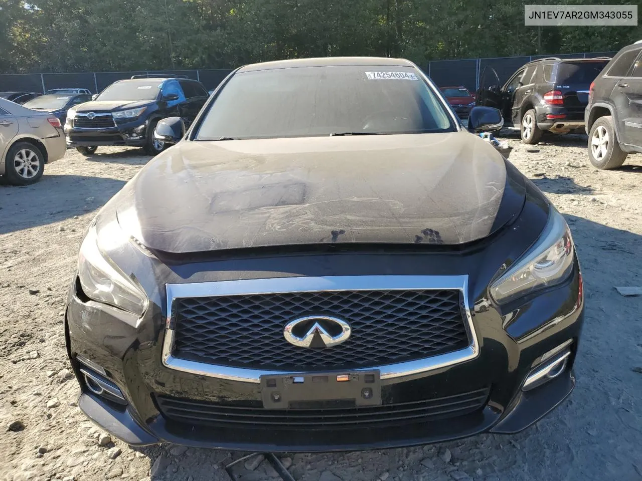 2016 Infiniti Q50 Premium VIN: JN1EV7AR2GM343055 Lot: 74254604