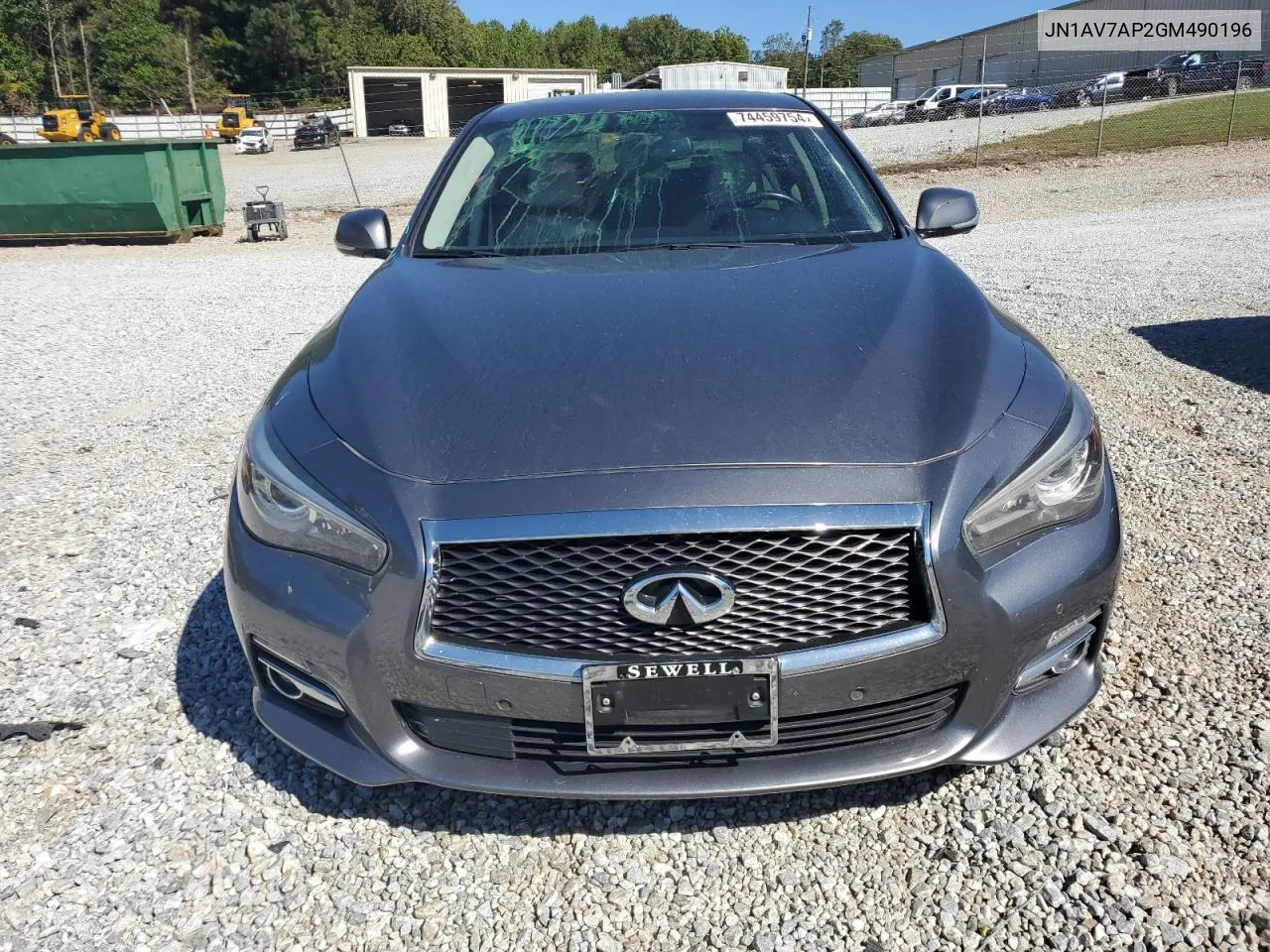 2016 Infiniti Q50 Hybrid VIN: JN1AV7AP2GM490196 Lot: 74459754