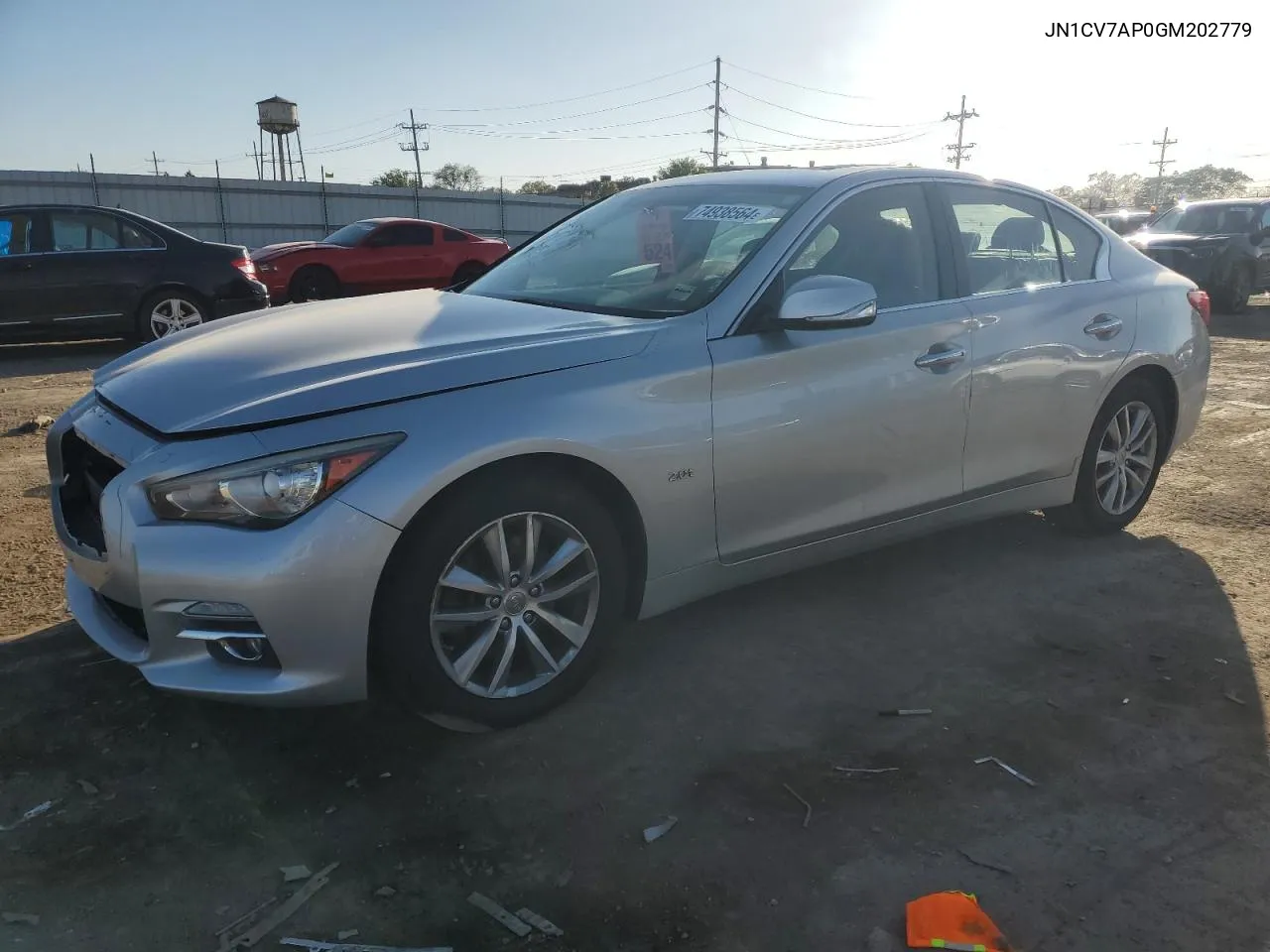 2016 Infiniti Q50 Base VIN: JN1CV7AP0GM202779 Lot: 74938564