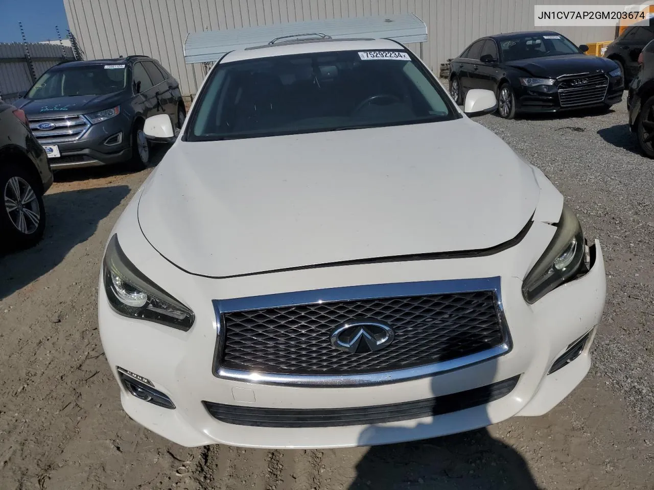 2016 Infiniti Q50 Base VIN: JN1CV7AP2GM203674 Lot: 75292234