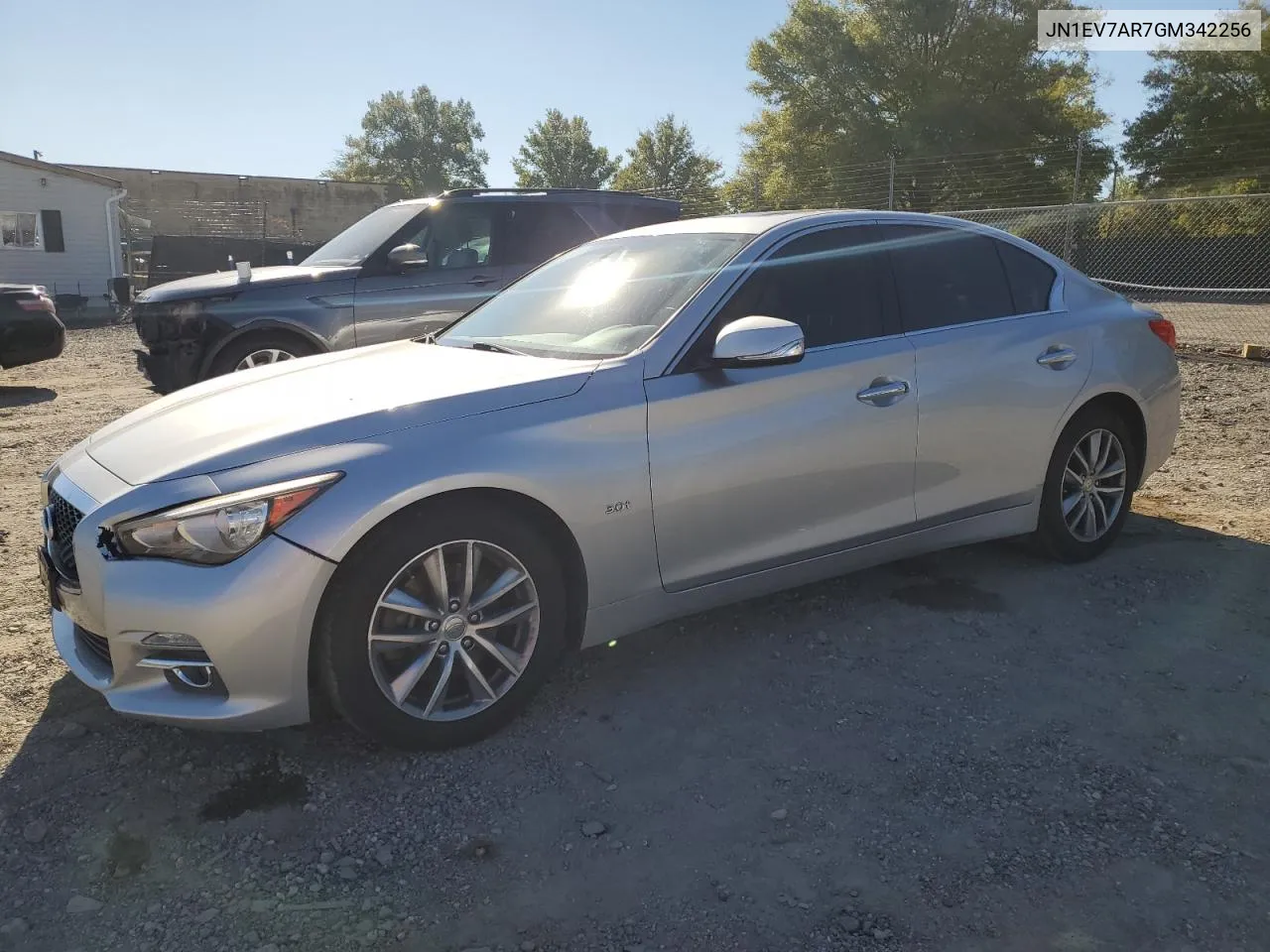 2016 Infiniti Q50 Premium VIN: JN1EV7AR7GM342256 Lot: 75457824