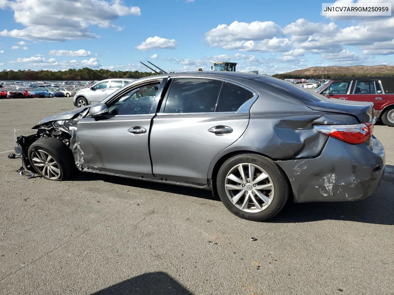 2016 Infiniti Q50 Base VIN: JN1CV7AR9GM250959 Lot: 75697254