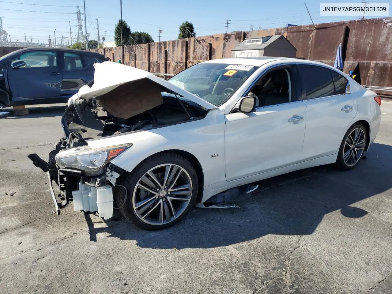 2016 Infiniti Q50 Premium VIN: JN1EV7AP5GM301509 Lot: 75741914