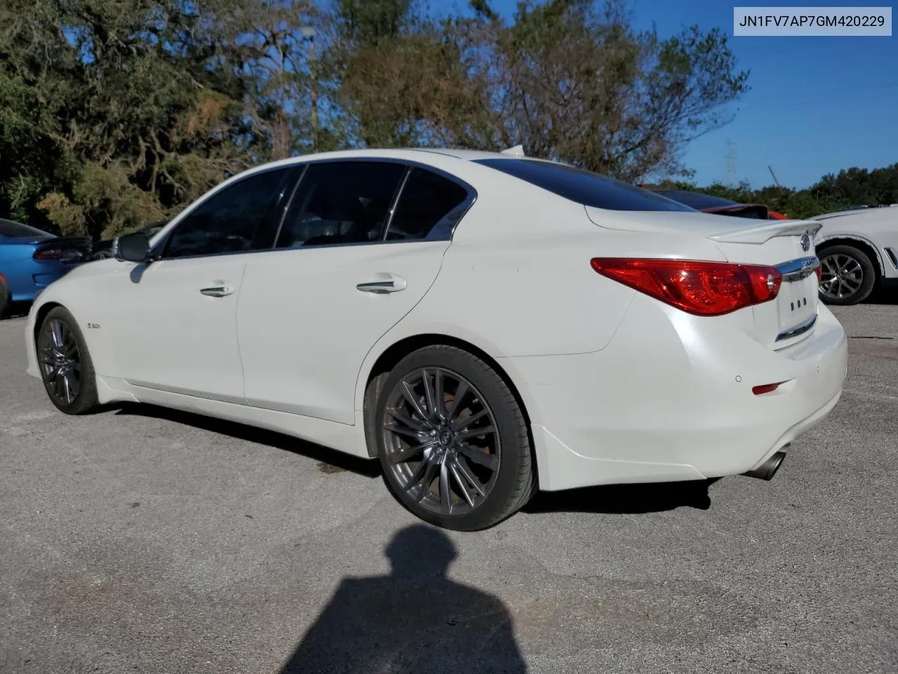 2016 Infiniti Q50 Red Sport 400 VIN: JN1FV7AP7GM420229 Lot: 76669074