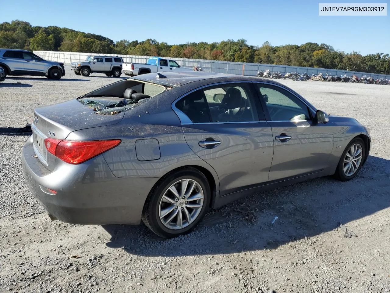 2016 Infiniti Q50 Premium VIN: JN1EV7AP9GM303912 Lot: 77047934