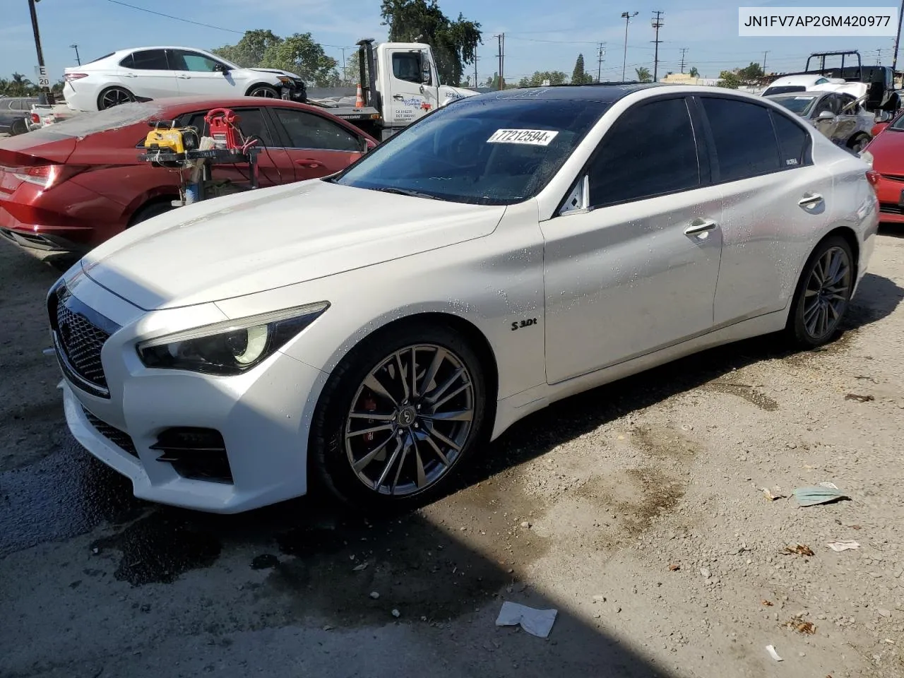 JN1FV7AP2GM420977 2016 Infiniti Q50 Red Sport 400