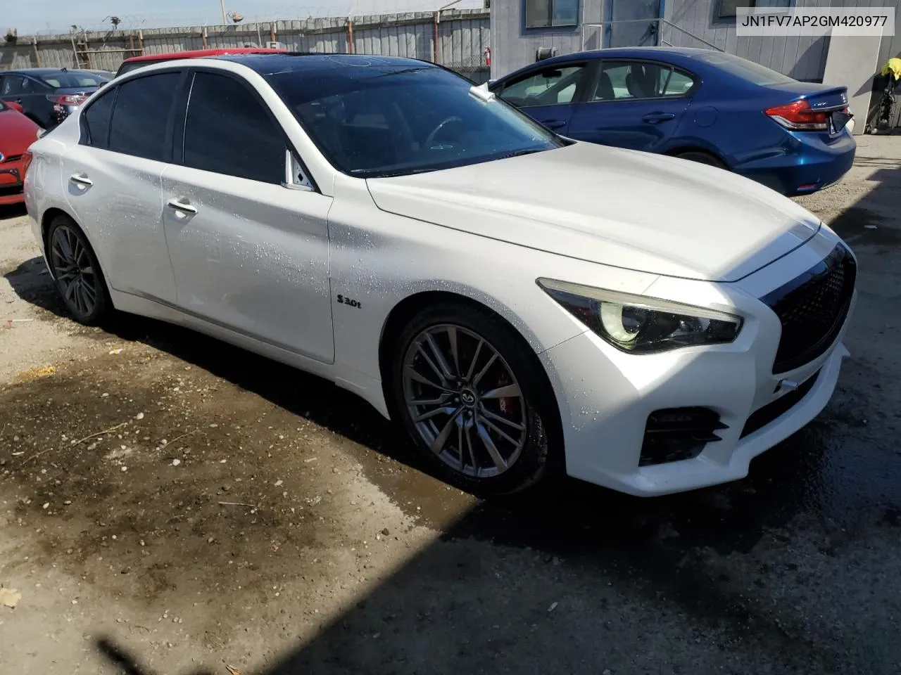 JN1FV7AP2GM420977 2016 Infiniti Q50 Red Sport 400