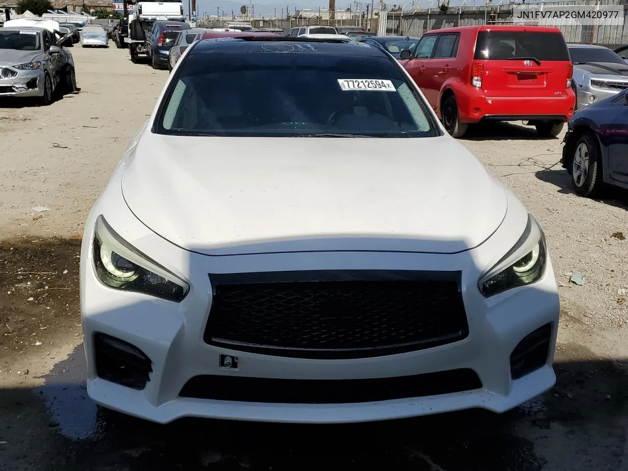 JN1FV7AP2GM420977 2016 Infiniti Q50 Red Sport 400