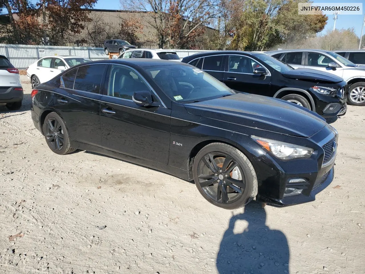 2016 Infiniti Q50 Red Sport 400 VIN: JN1FV7AR6GM450226 Lot: 78224564