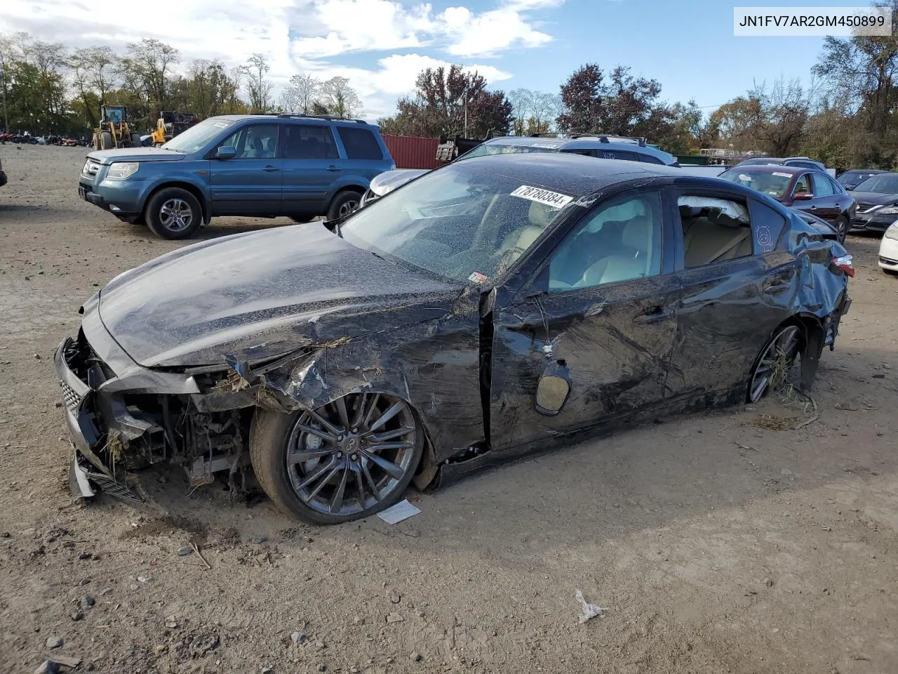 JN1FV7AR2GM450899 2016 Infiniti Q50 Red Sport 400