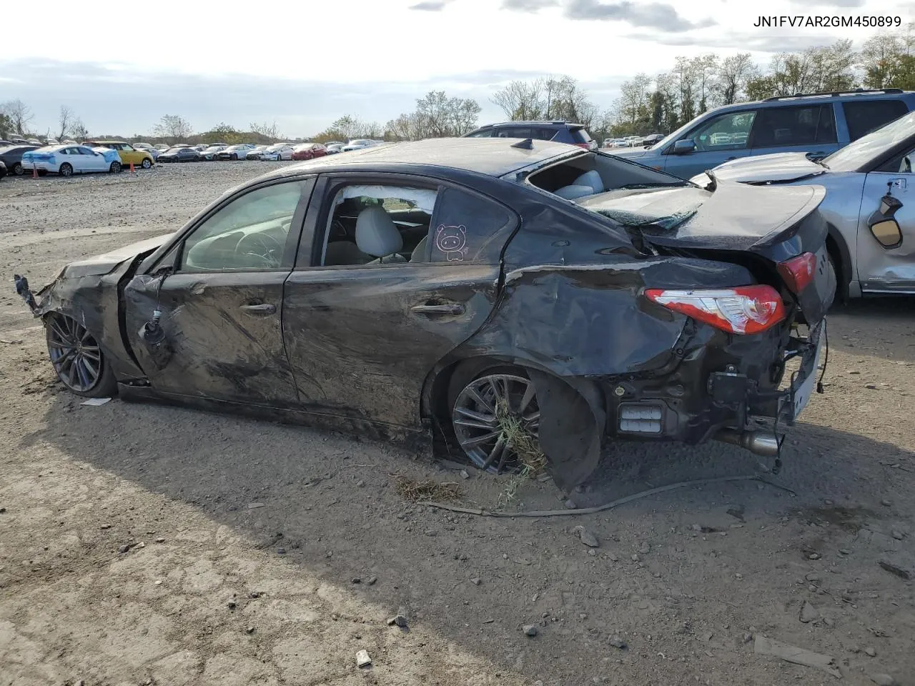 JN1FV7AR2GM450899 2016 Infiniti Q50 Red Sport 400