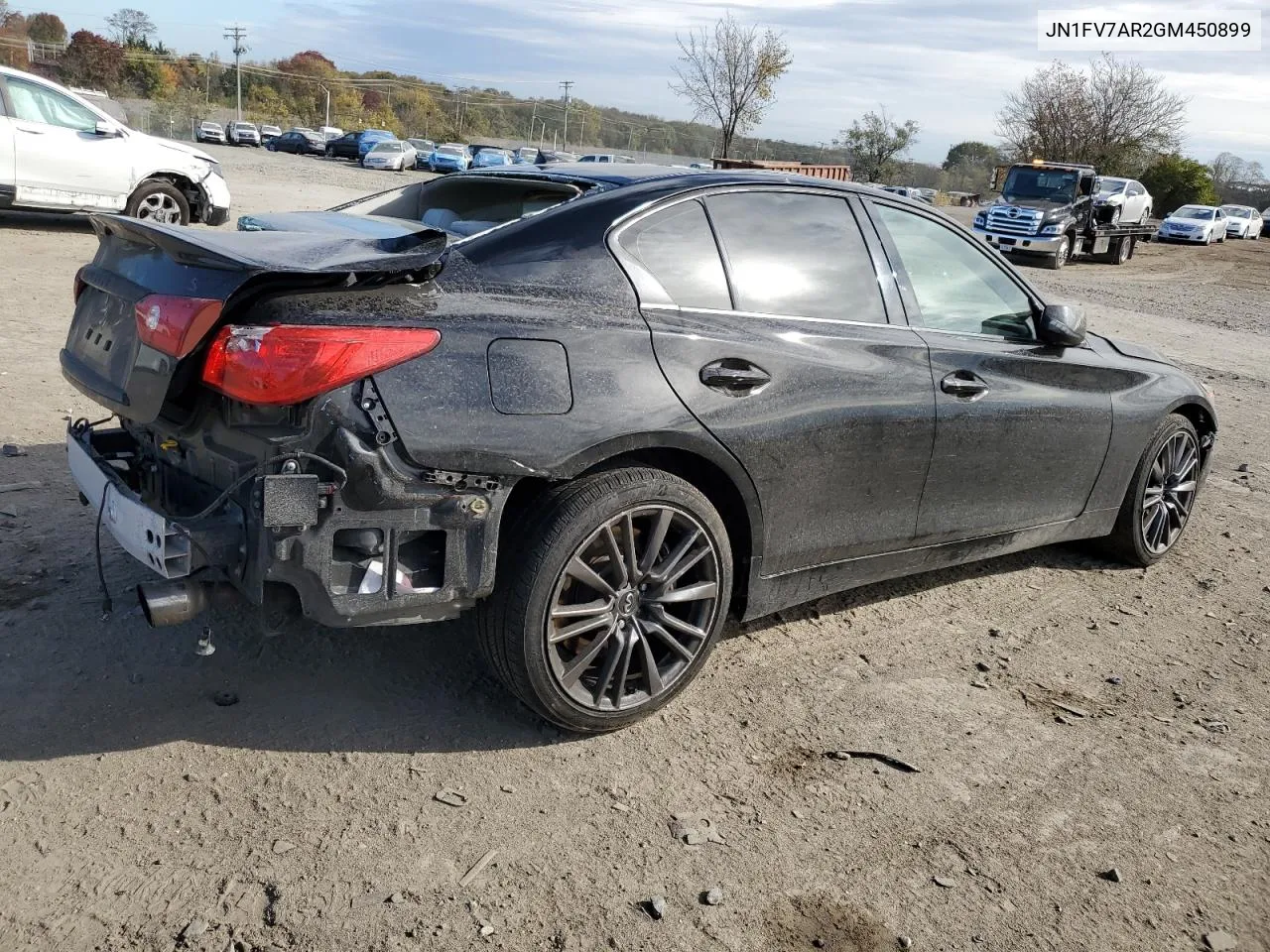 2016 Infiniti Q50 Red Sport 400 VIN: JN1FV7AR2GM450899 Lot: 78780384