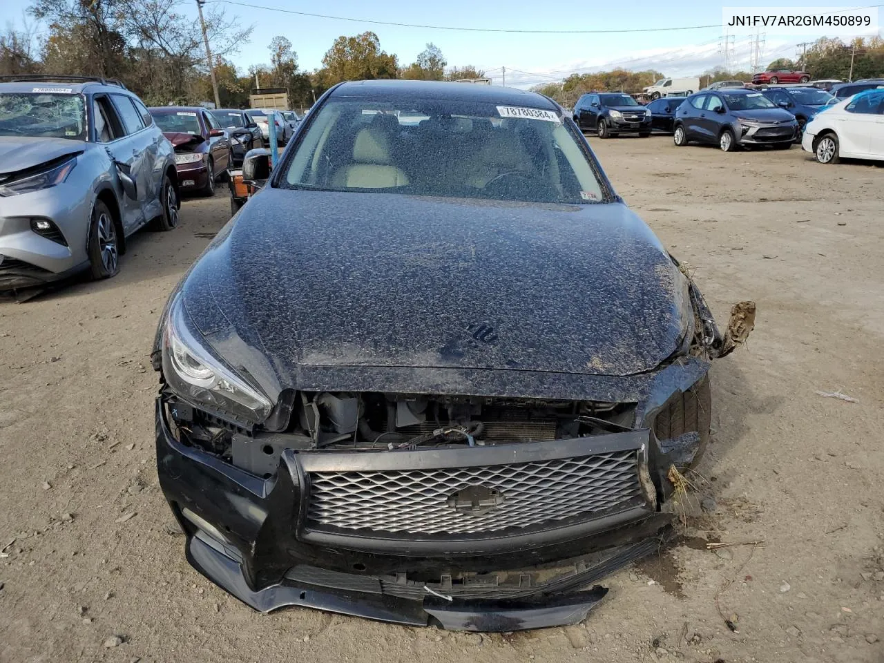 JN1FV7AR2GM450899 2016 Infiniti Q50 Red Sport 400