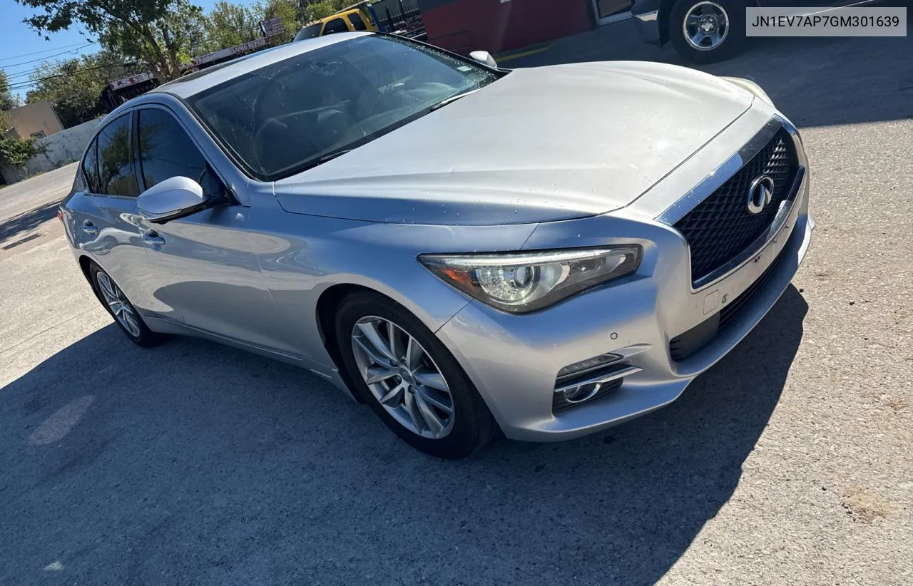 2016 Infiniti Q50 Premium VIN: JN1EV7AP7GM301639 Lot: 81099834