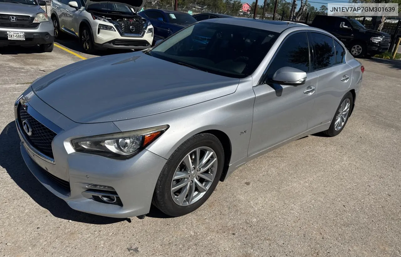 2016 Infiniti Q50 Premium VIN: JN1EV7AP7GM301639 Lot: 81099834