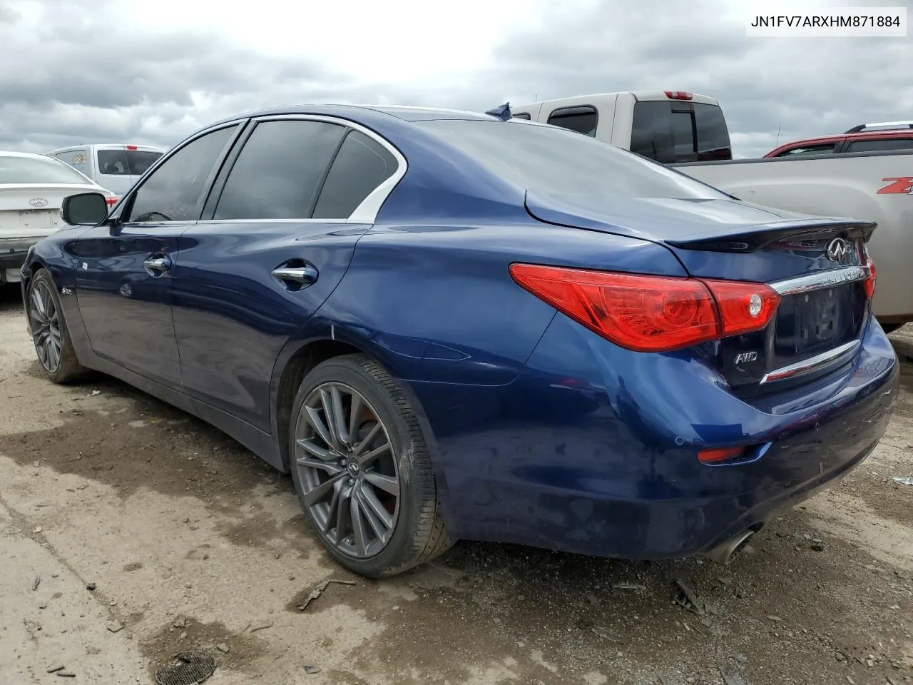 JN1FV7ARXHM871884 2017 Infiniti Q50 Red Sport 400