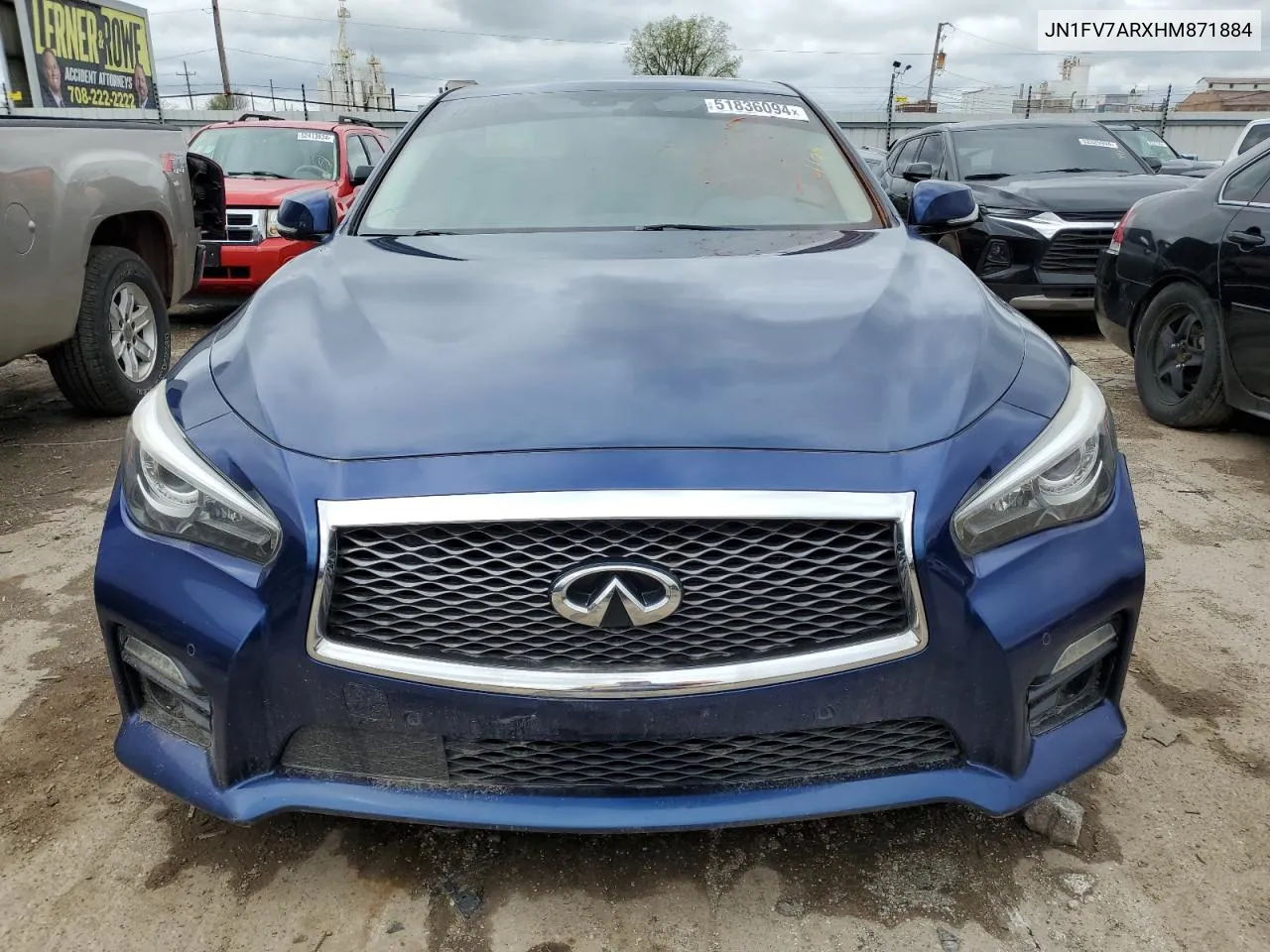 JN1FV7ARXHM871884 2017 Infiniti Q50 Red Sport 400