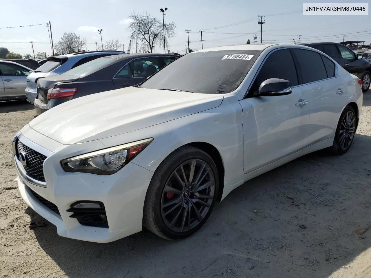 2017 Infiniti Q50 Red Sport 400 VIN: JN1FV7AR3HM870446 Lot: 52166484