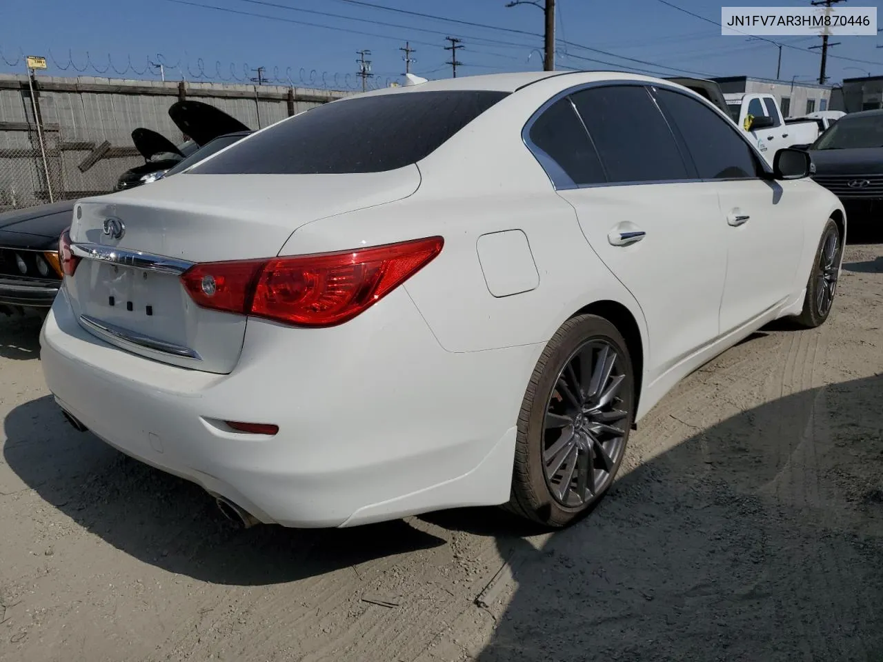 2017 Infiniti Q50 Red Sport 400 VIN: JN1FV7AR3HM870446 Lot: 52166484