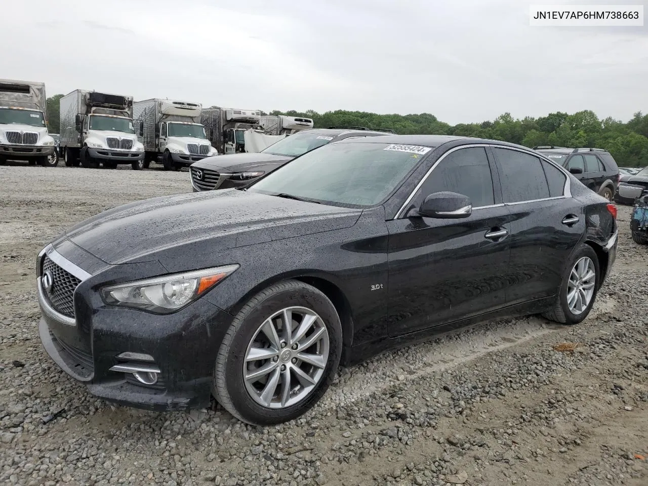 2017 Infiniti Q50 Premium VIN: JN1EV7AP6HM738663 Lot: 52555424