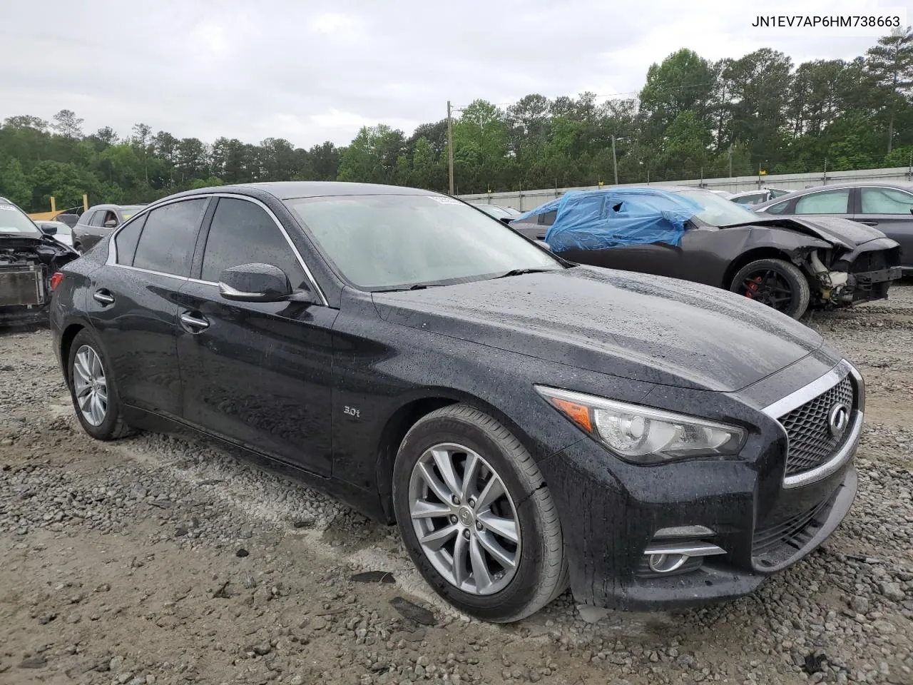 2017 Infiniti Q50 Premium VIN: JN1EV7AP6HM738663 Lot: 52555424