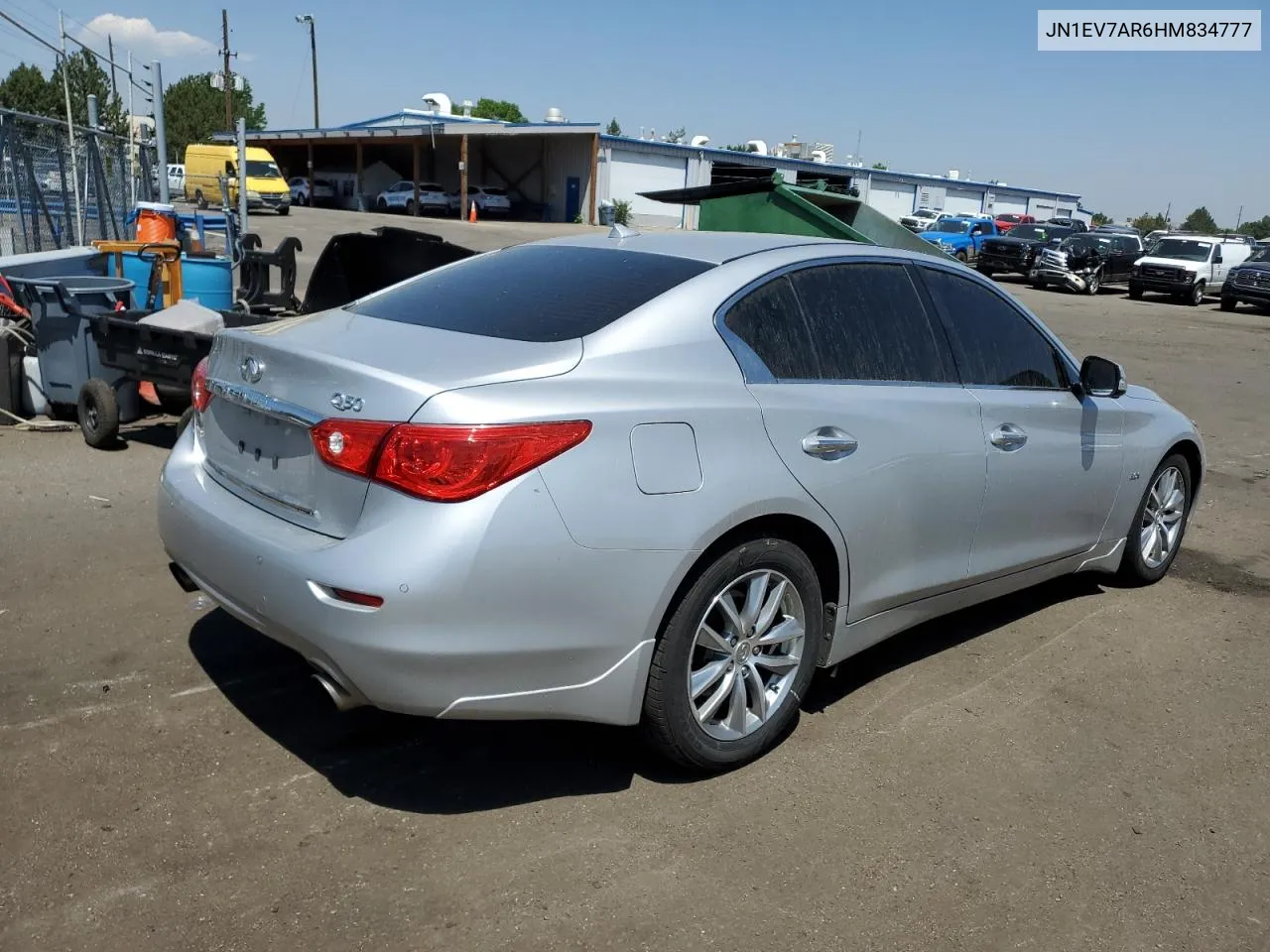 2017 Infiniti Q50 Premium VIN: JN1EV7AR6HM834777 Lot: 57913064