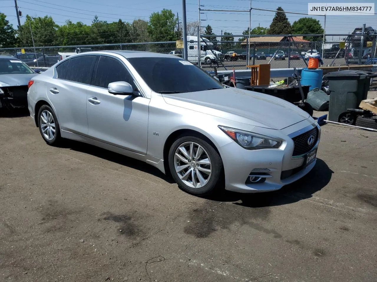 2017 Infiniti Q50 Premium VIN: JN1EV7AR6HM834777 Lot: 57913064