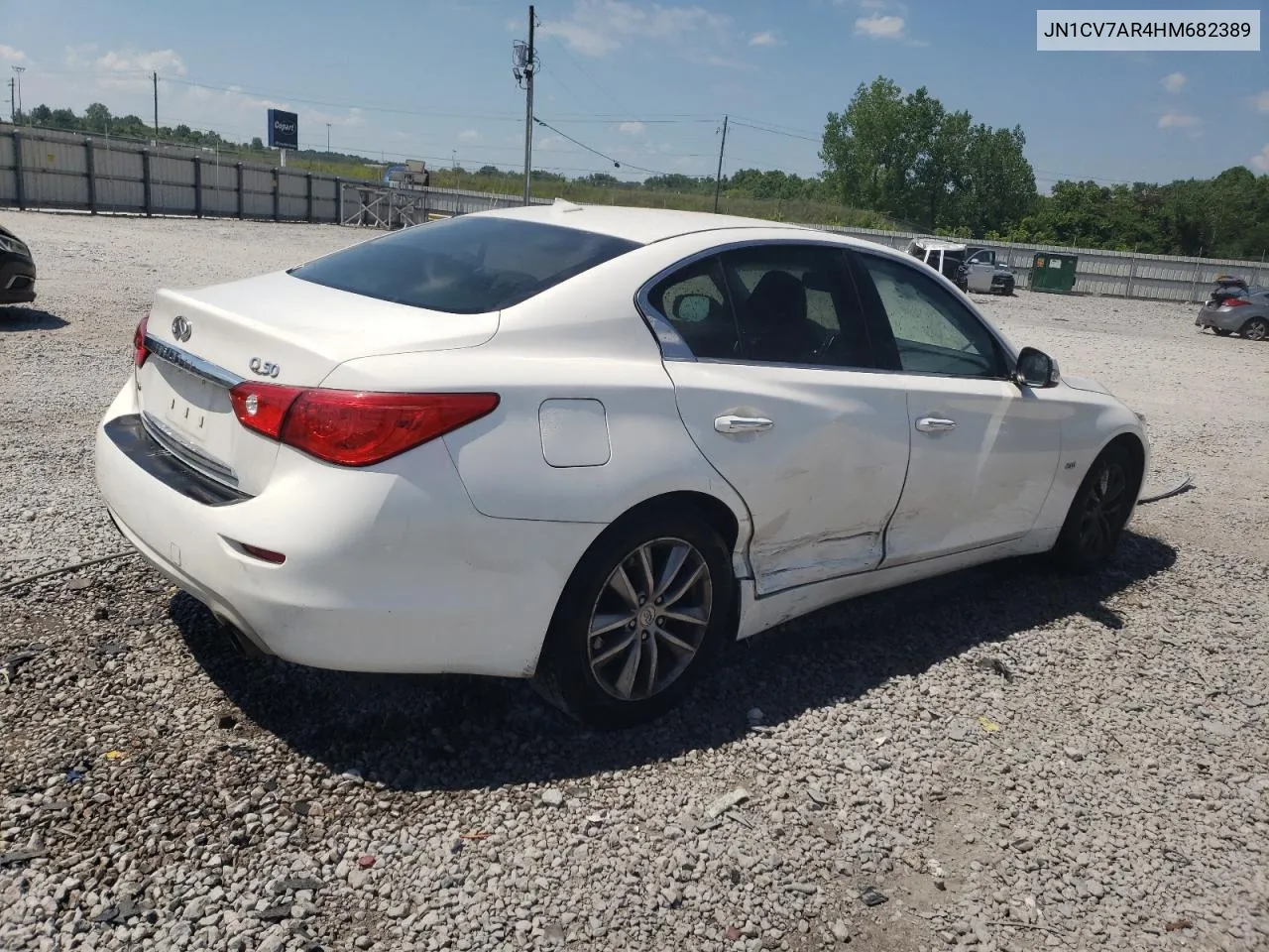 2017 Infiniti Q50 Base VIN: JN1CV7AR4HM682389 Lot: 58887814