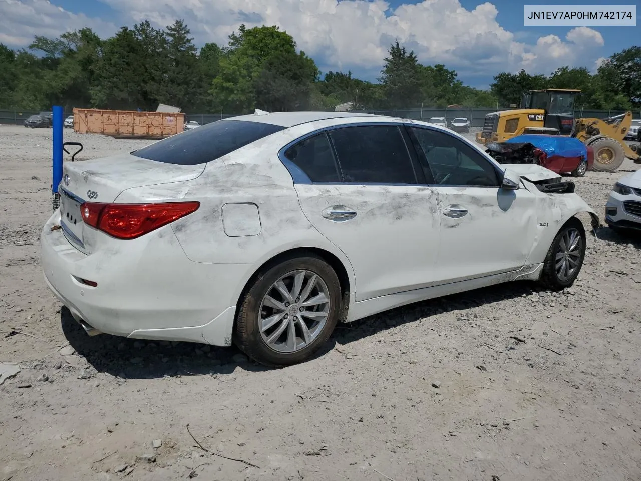 2017 Infiniti Q50 Premium VIN: JN1EV7AP0HM742174 Lot: 59461564