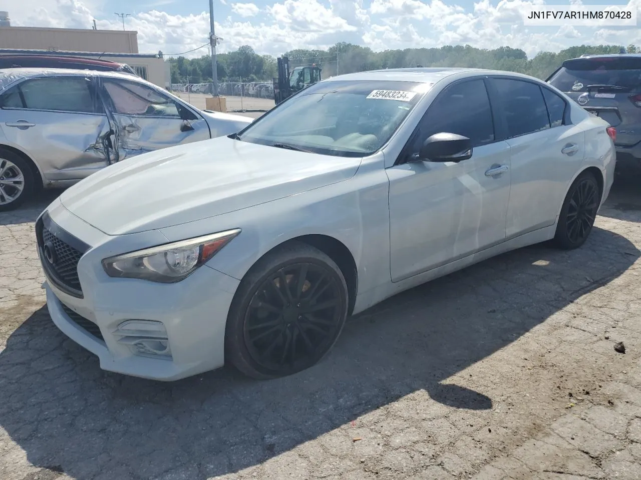 JN1FV7AR1HM870428 2017 Infiniti Q50 Red Sport 400