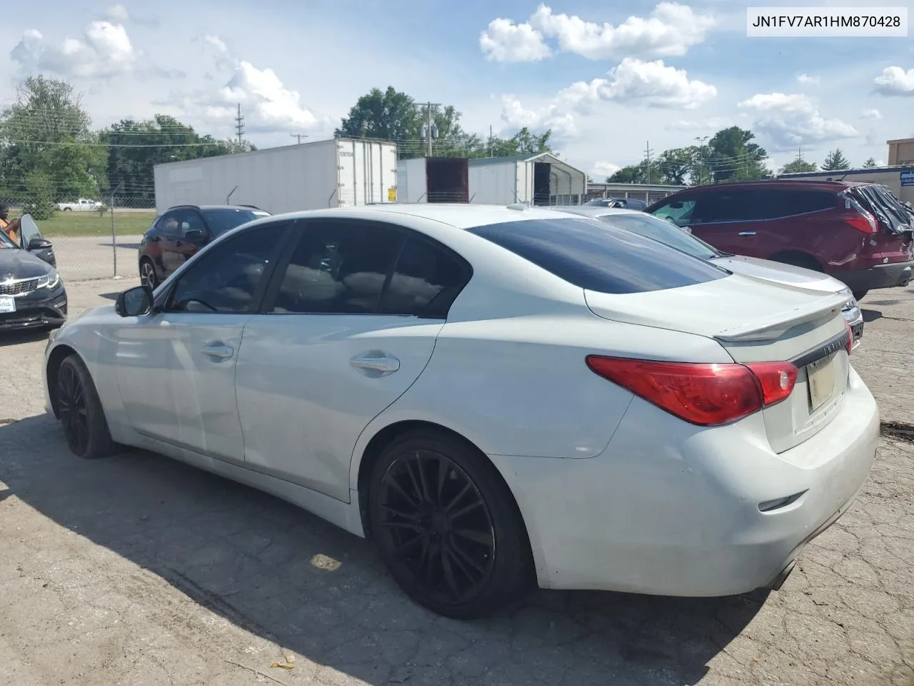 2017 Infiniti Q50 Red Sport 400 VIN: JN1FV7AR1HM870428 Lot: 59483234