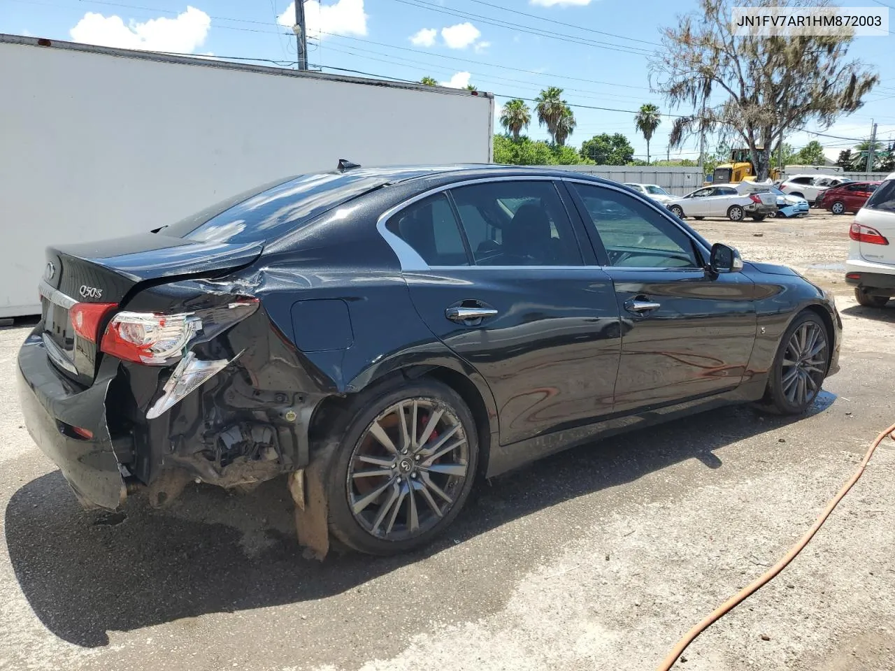 2017 Infiniti Q50 Red Sport 400 VIN: JN1FV7AR1HM872003 Lot: 60909364