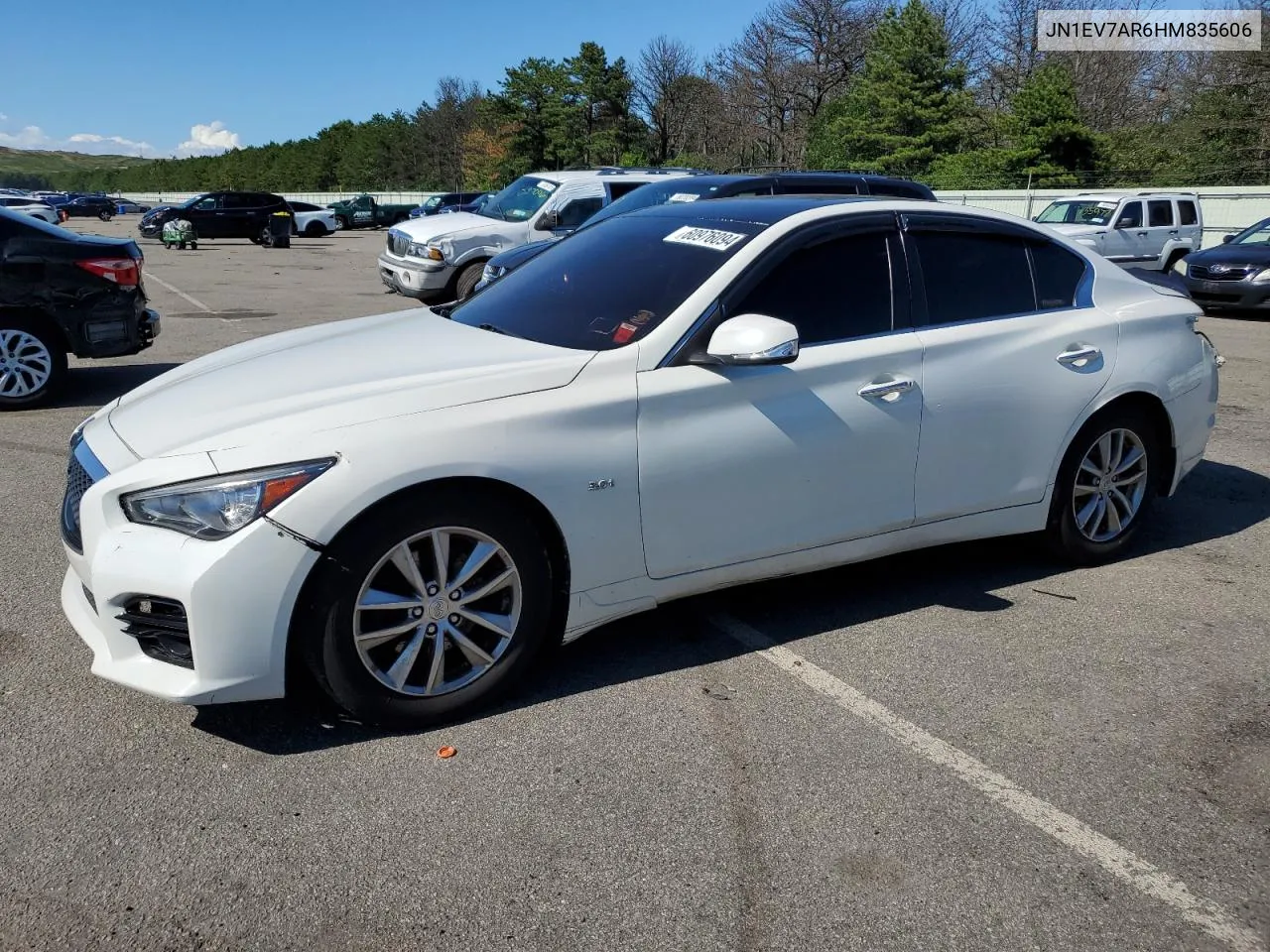 2017 Infiniti Q50 Premium VIN: JN1EV7AR6HM835606 Lot: 60976094