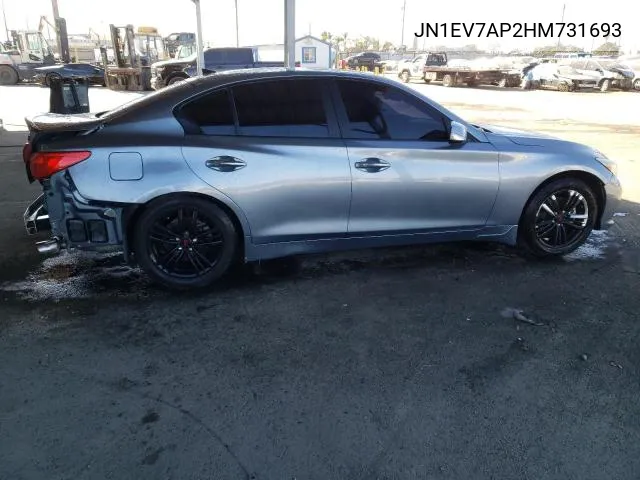 2017 Infiniti Q50 Premium VIN: JN1EV7AP2HM731693 Lot: 61866684