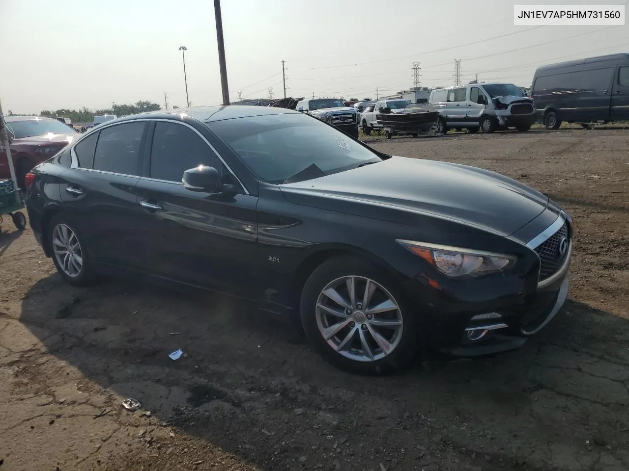 2017 Infiniti Q50 Premium VIN: JN1EV7AP5HM731560 Lot: 64009534