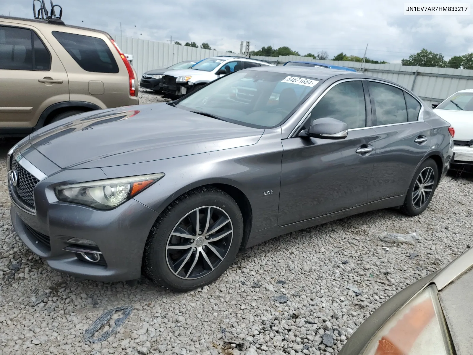 2017 Infiniti Q50 Premium VIN: JN1EV7AR7HM833217 Lot: 64621684