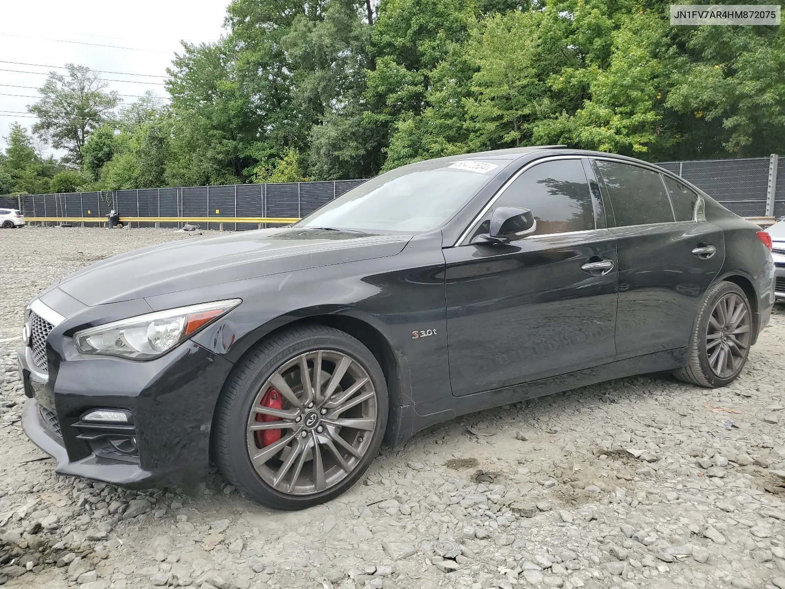 2017 Infiniti Q50 Red Sport 400 VIN: JN1FV7AR4HM872075 Lot: 66472534