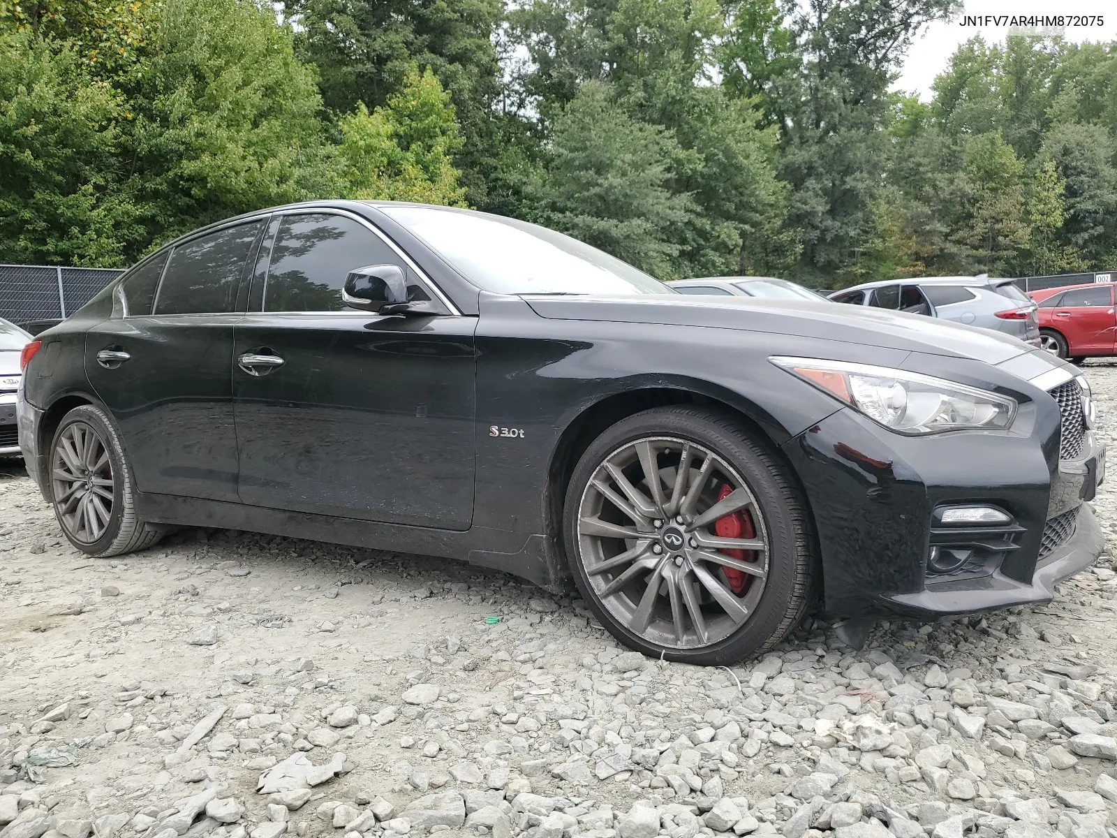 2017 Infiniti Q50 Red Sport 400 VIN: JN1FV7AR4HM872075 Lot: 66472534