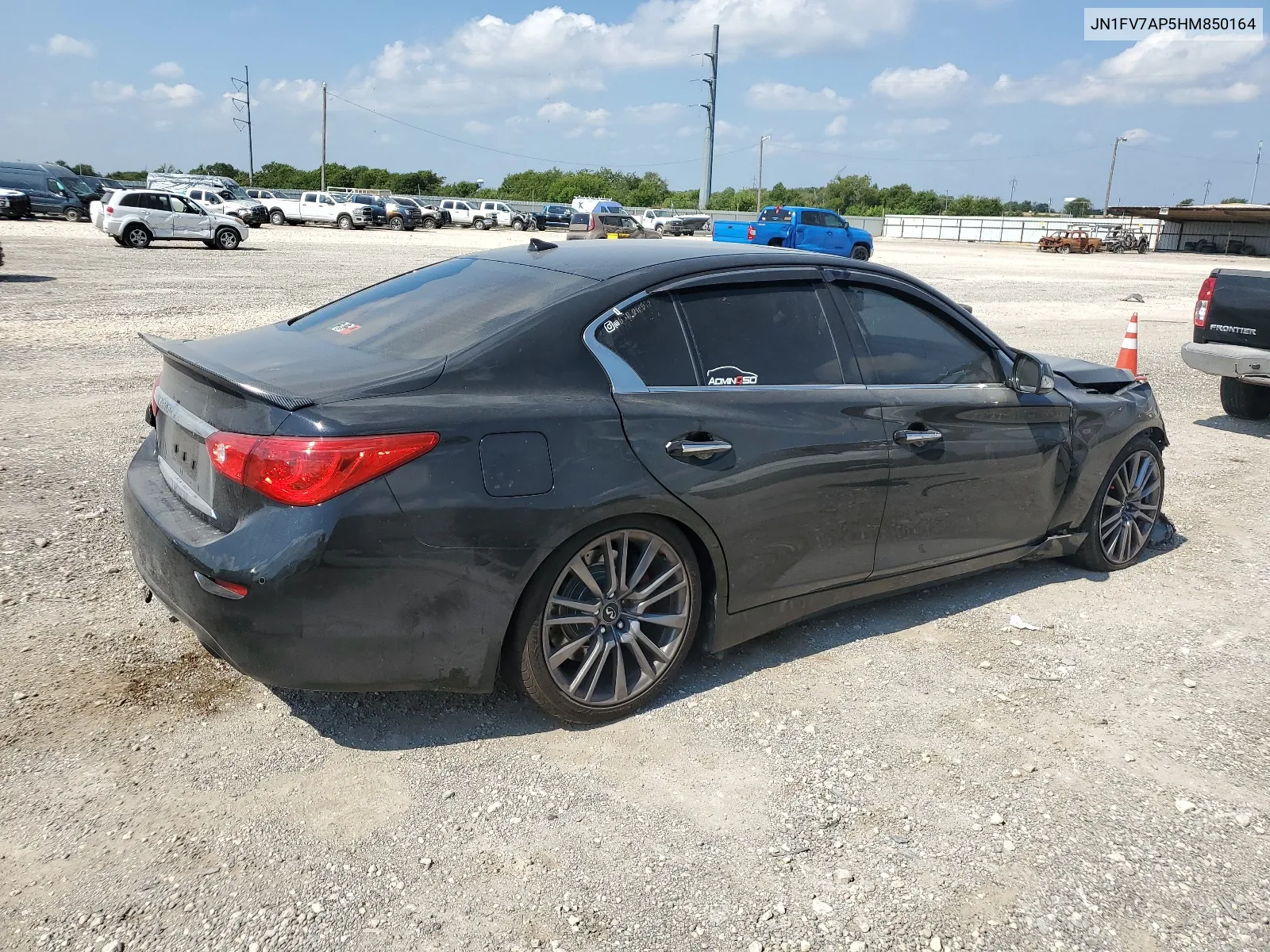 JN1FV7AP5HM850164 2017 Infiniti Q50 Red Sport 400