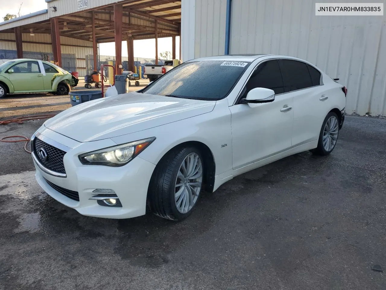 2017 Infiniti Q50 Premium VIN: JN1EV7AR0HM833835 Lot: 66875924