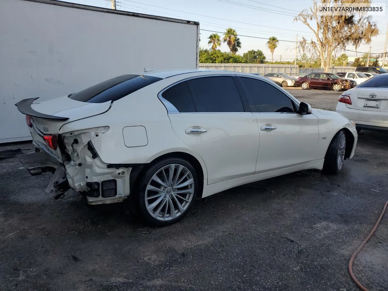 JN1EV7AR0HM833835 2017 Infiniti Q50 Premium