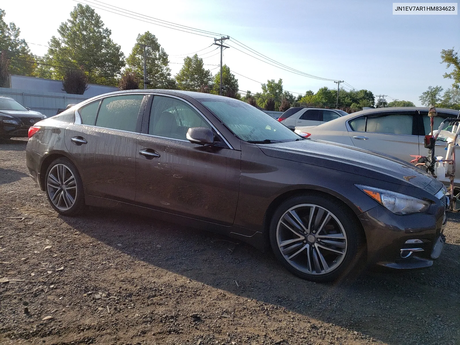 2017 Infiniti Q50 Premium VIN: JN1EV7AR1HM834623 Lot: 67654274