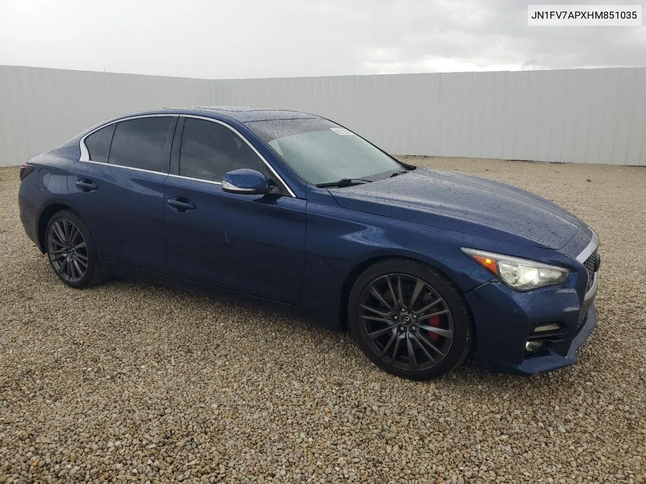 JN1FV7APXHM851035 2017 Infiniti Q50 Red Sport 400