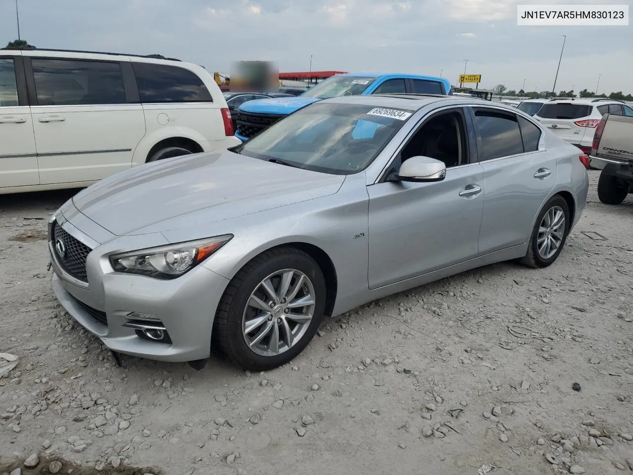 2017 Infiniti Q50 Premium VIN: JN1EV7AR5HM830123 Lot: 69269634