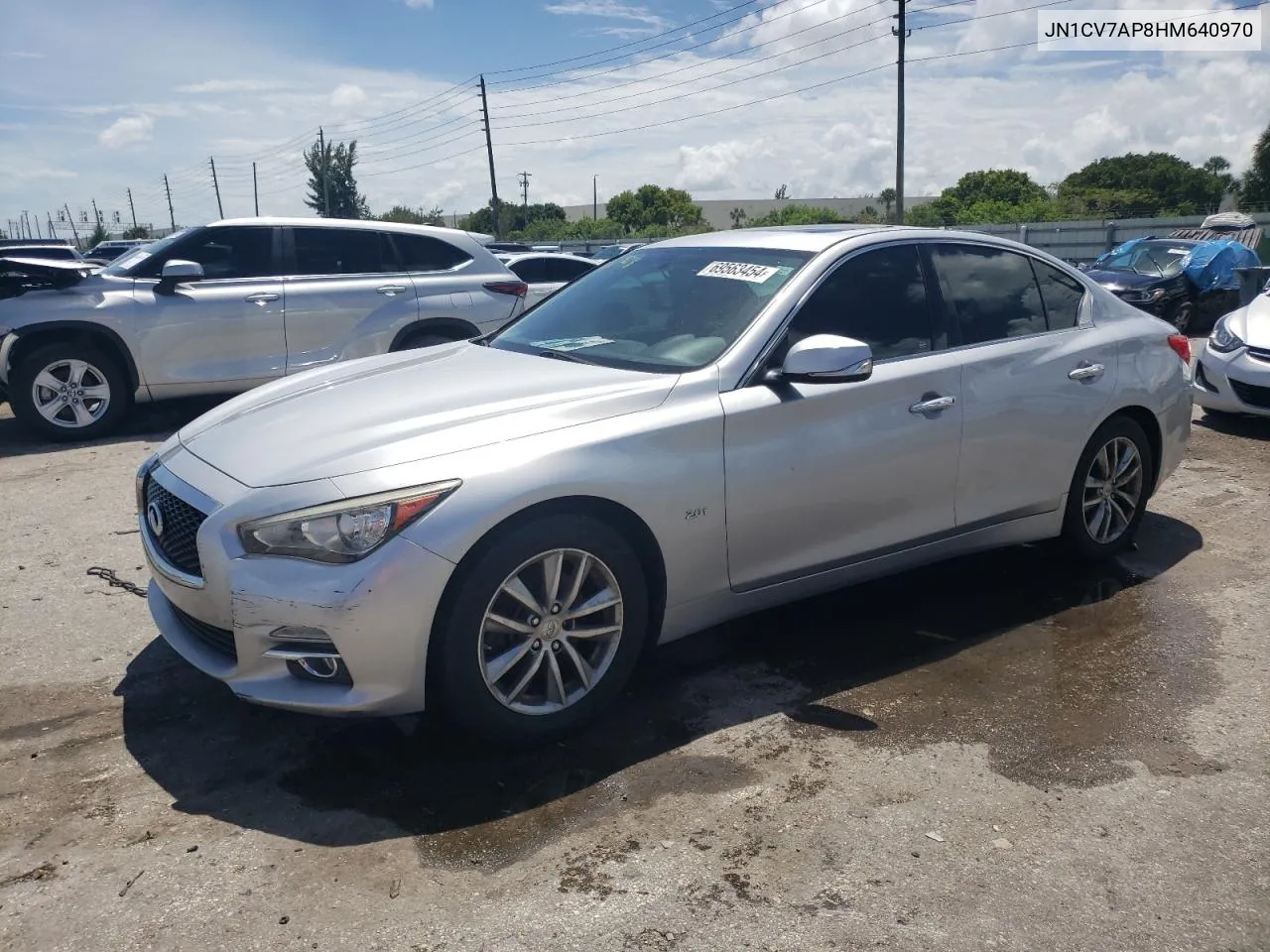 2017 Infiniti Q50 Base VIN: JN1CV7AP8HM640970 Lot: 69563454