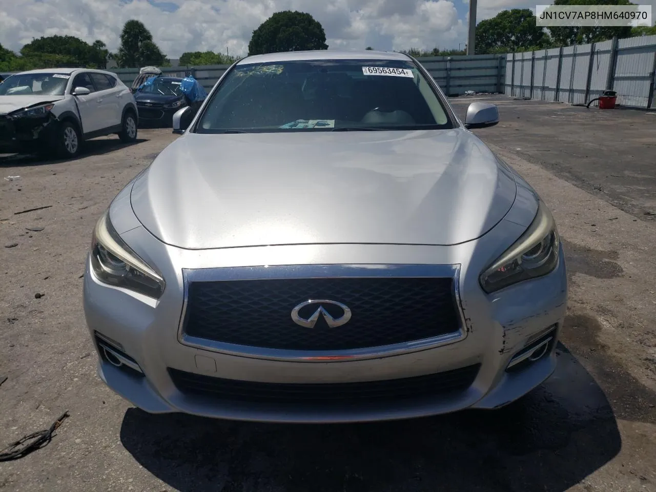 2017 Infiniti Q50 Base VIN: JN1CV7AP8HM640970 Lot: 69563454